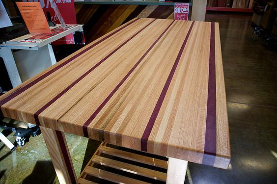 butcher-block-table-with-purpleheart-inlay